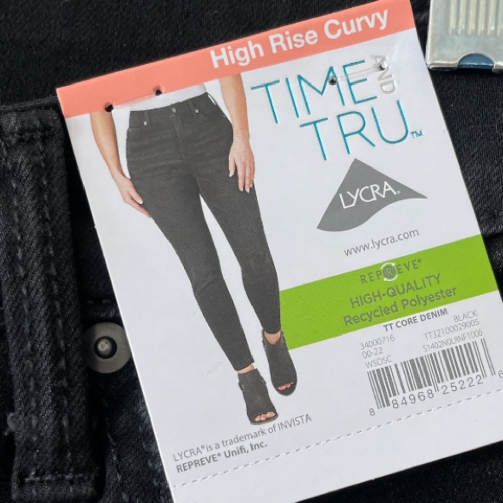 High Rise Curvy Jeans Women’s Size 14 Black Jeans - Picture 6 of 15